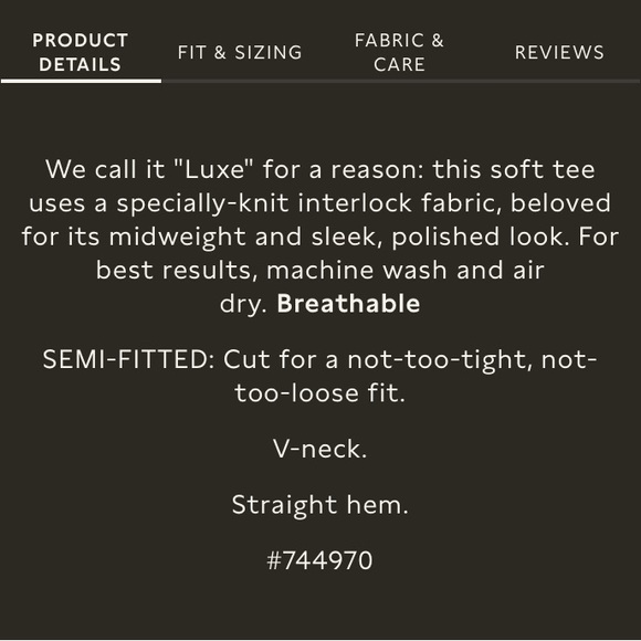 Banana Republic Luxe Fit White Tee - Picture 2 of 7